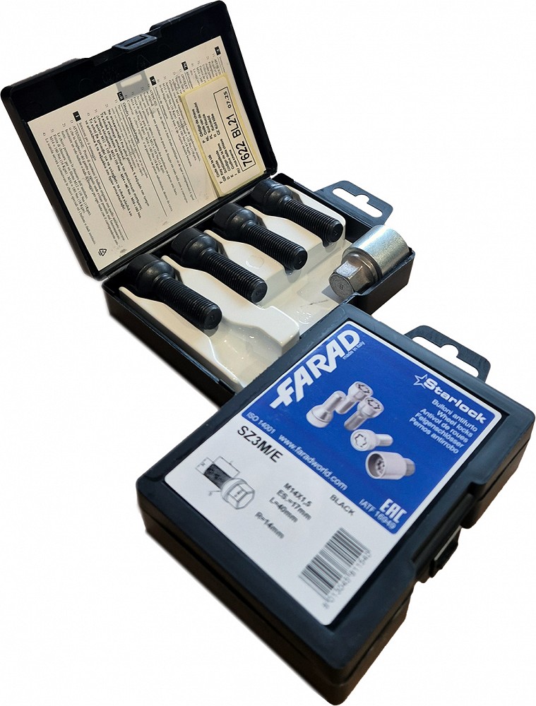 LUKUSTUSP. PK14X1.50 / 40 / 17 (PK / R14. P40. CH17) SZ3M / E BLK. STARLOCK BLACK