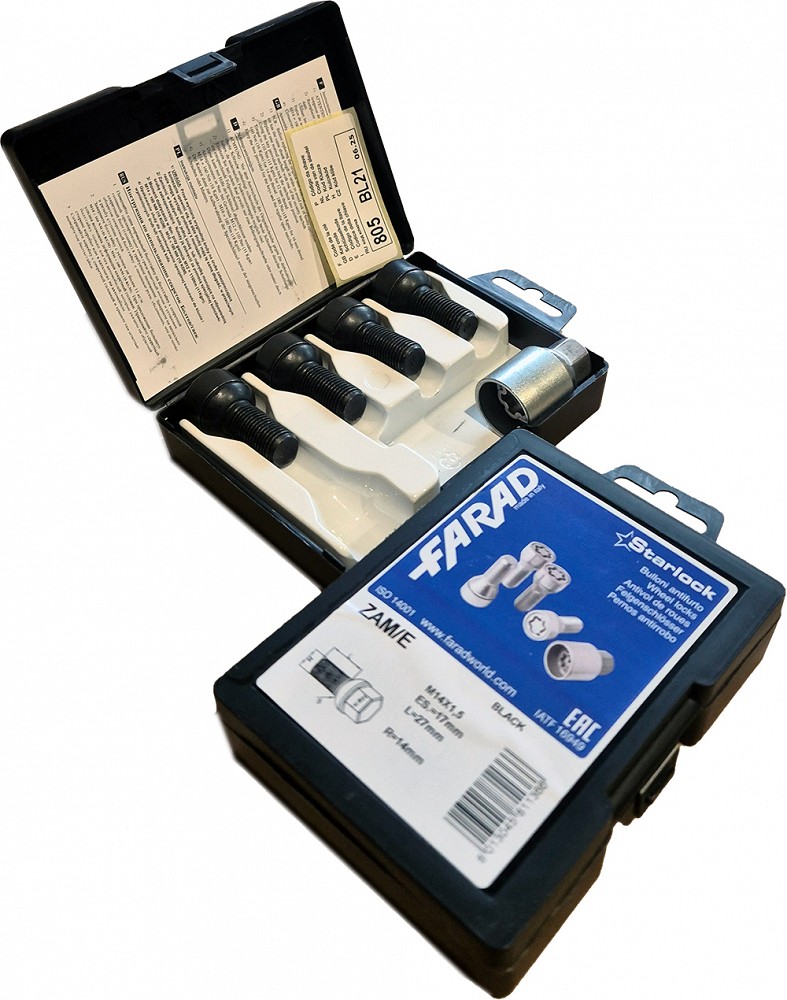 LUKUSTUSP. PK14X1.50 / 27 / 17 (PK / R14. P27. CH17) ZAM / E BLK. STARLOCK BLACK