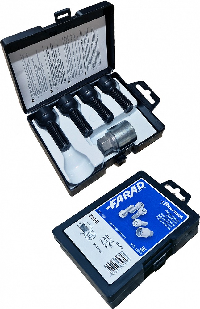 LUKUSTUSP. PK14X1.50 / 37 / 17 (PALL. R13. P37. CH17) Z10 / E BLK. STARLOCK BLACK