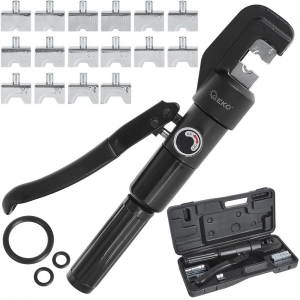 15-OS. HÜDRAULILINE KAABLIKINGADE PRESS 6T + ADAPTERID 4-70MM2 GEKO