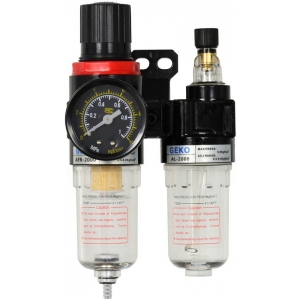 FILTER-REGULAATOR-ÕLITAJA 1 / 4". 500L / MIN. 0.5-9BAR GEKO