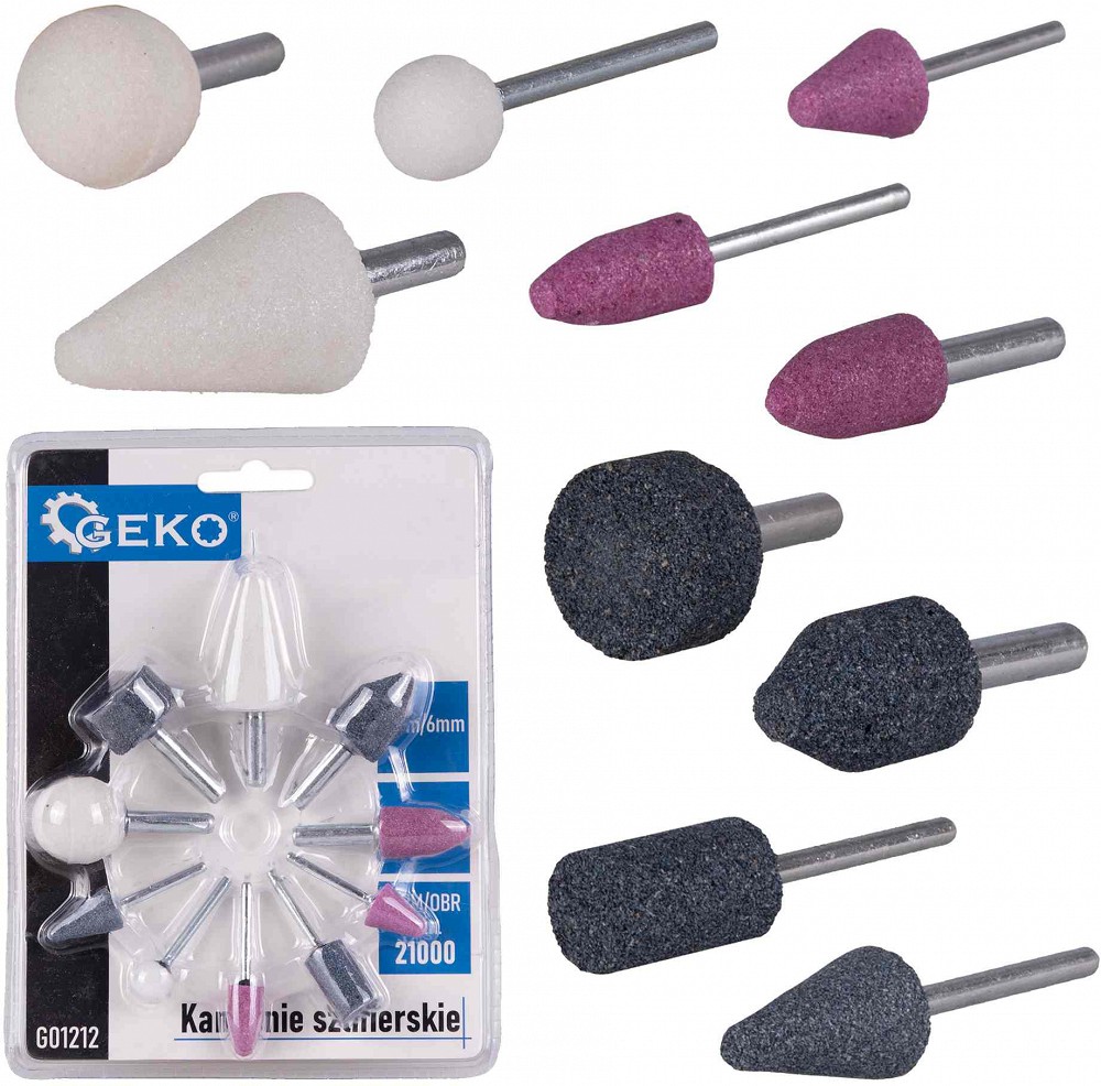 10-OS. ABRASIIVOTSIKUTE KOMPLEKT 1 / 4". 21000RPM GEKO