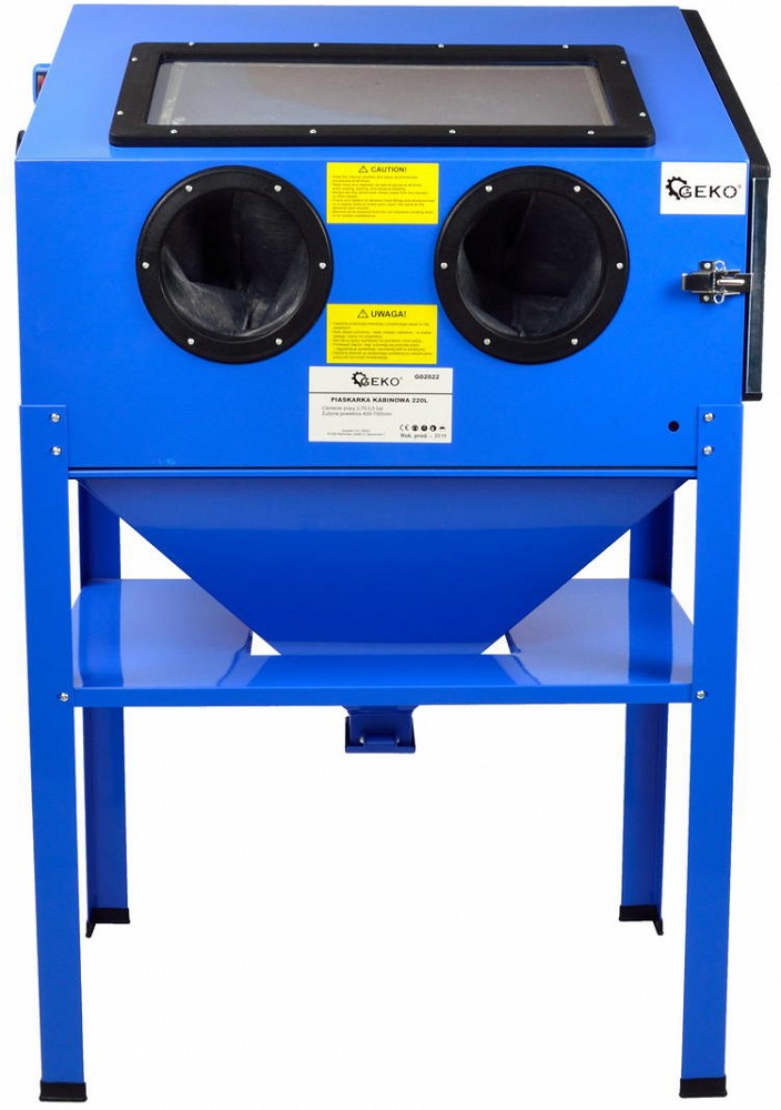 SURUÕHU LIIVAPRITSI KABIIN JALGADEL 220L. VALGUSTUS+PÜSTOL GEKO