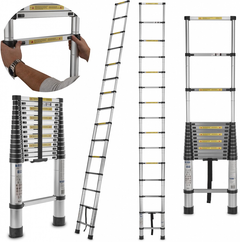 ALUMIINIUM TELESKOOPREDEL 15 ASTMEGA. 920-4400MM. MAX 150KG GEKO