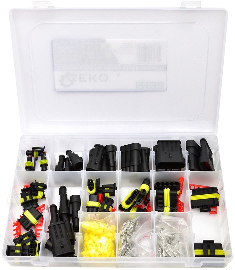 424-OS. SUPERSEAL PISTIKUPESA + PISTIKUTE KOMPLEKT 14A. IP67 12-24V GEKO