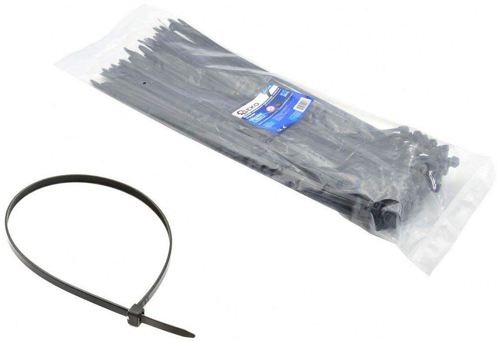 JUHTMEVITS "NYLON" 7.6X400MM MUST 50TK GEKO