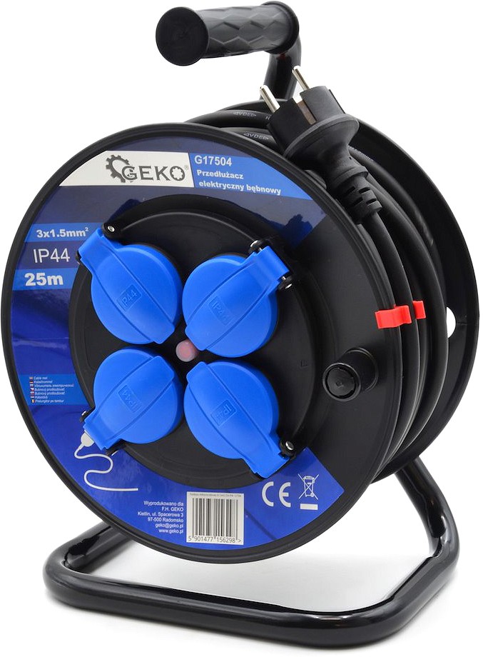 POOLIL PIKENDUSJUHE PLAST 25M 3X1.5MM2 IP44 KUMMIKATTEGA GEKO