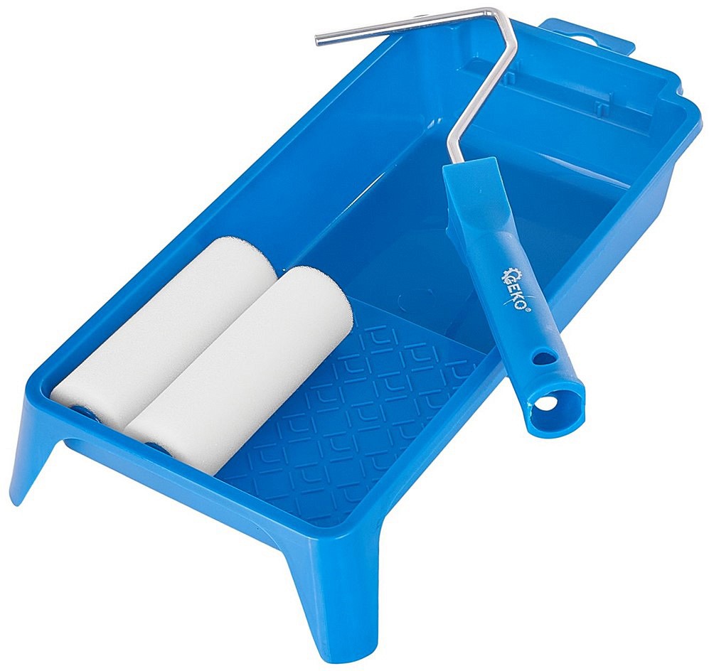 4-OS. MAALRITARVIKUTE KOMPL. VAHTKUMM VÄRVIRULLID+ALUSVANN GEKO