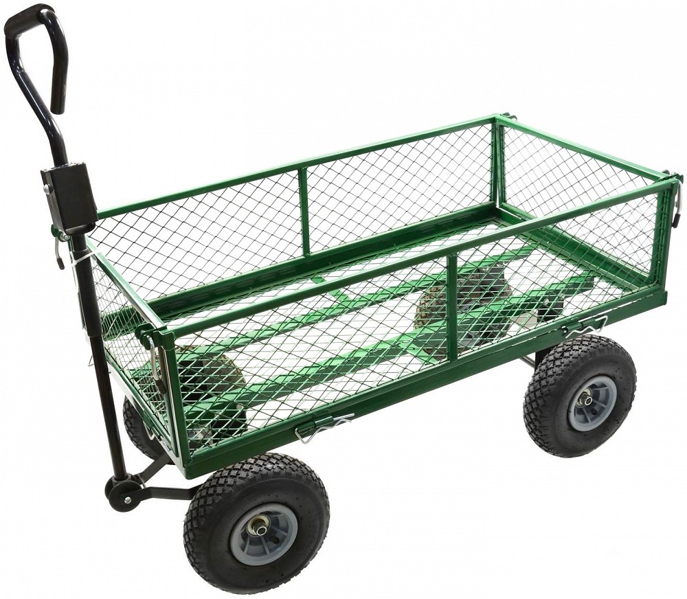 4-RATTAGA AIAVANKER-KÄRU TERASEST MAX 350KG. 45X52X102CM GEKO