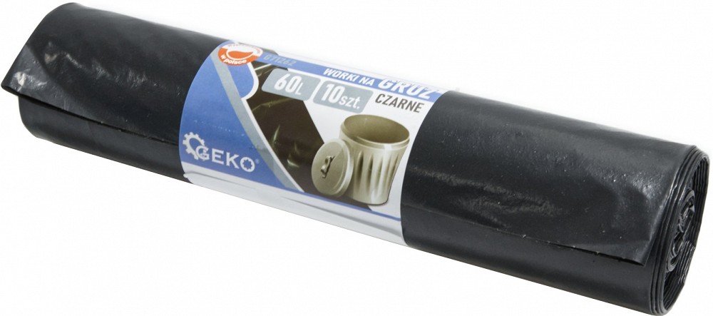 PRÜGIKOTID (PRÜGIKOTT) 60L / 10TK 600X800MM. 70MIC MUST GEKO