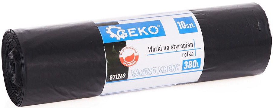 PRÜGIKOTID HDPE (PRÜGIKOTT) 380L / 10TK MUST GEKO