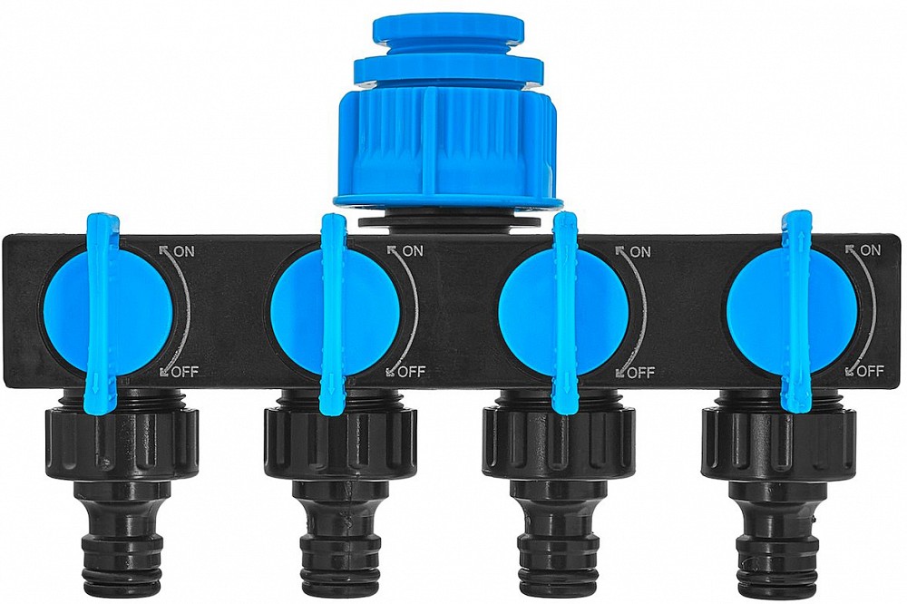VEEVOOLIKU JAOTUR 4 VÄLJUNDIT+KRAANID 3 / 4"-1 / 2" "SKY-LINE" SEERIA GEKO