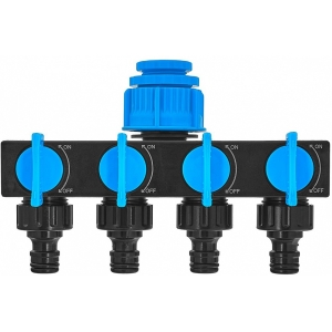 VEEVOOLIKU JAOTUR 4 VÄLJUNDIT+KRAANID 3 / 4"-1 / 2" "SKY-LINE" SEERIA GEKO