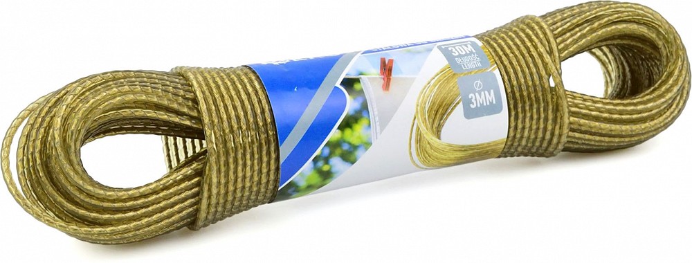 TERASTROSS / TERASNÖÖR / PESUNÖÖR 3MMX30M (PLASTKATTEGA) GEKO