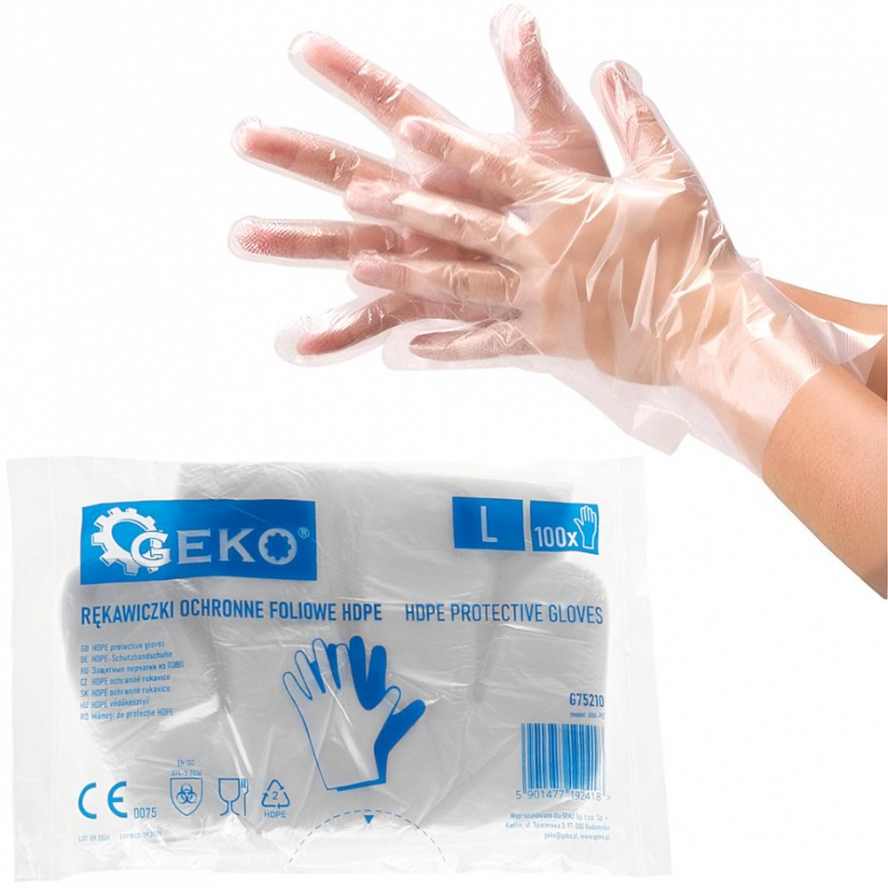 LÄBIPAISTVAST HDPE KILEST KINDAD. PAKIS 100TK GEKO