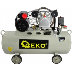 KOLBKOMPRESSOR V-TWIN 100L PAAK. 8BAR. 2KW 230V GEKO