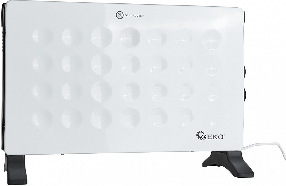 ELEKTRILINE KONVEKTOR RADIAATOR TERMOSTAADIGA 2000W 230V VALGE GEKO