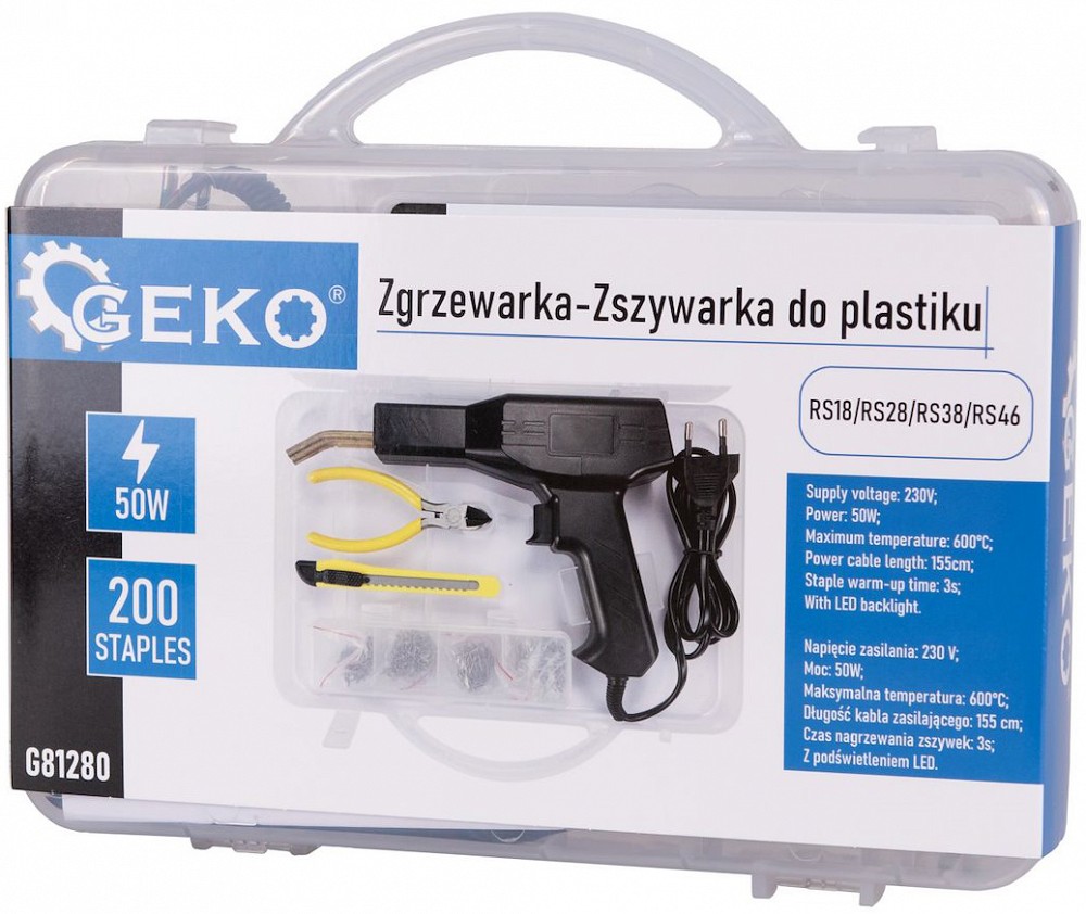 PLASTIKEEVITUSKOMPLEKT KOHVRIS 50W GEKO