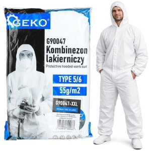 KAITSEÜLIKOND KAPUUTSIGA 55GSM. TYPE-5 / 6. XXL GEKO