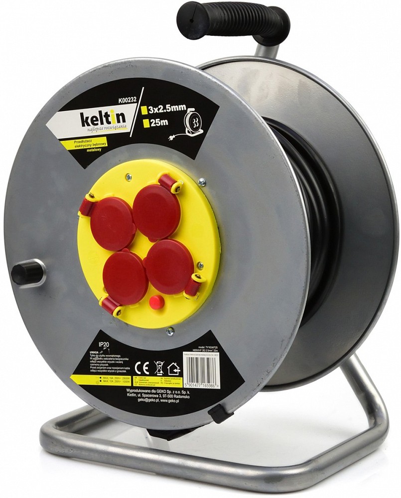 POOLIL PIKENDUSJUHE METALL / PLAST 25M 3X2.5MM2 KELTIN