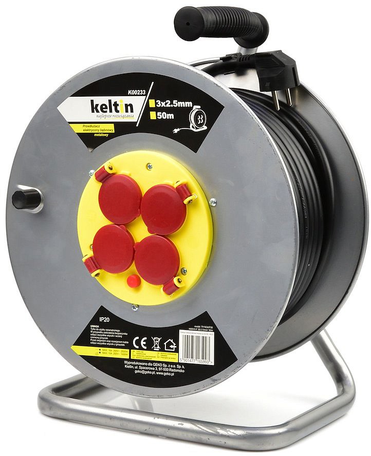 POOLIL PIKENDUSJUHE METALL / PLAST 50M 3X2.5MM2 KELTIN