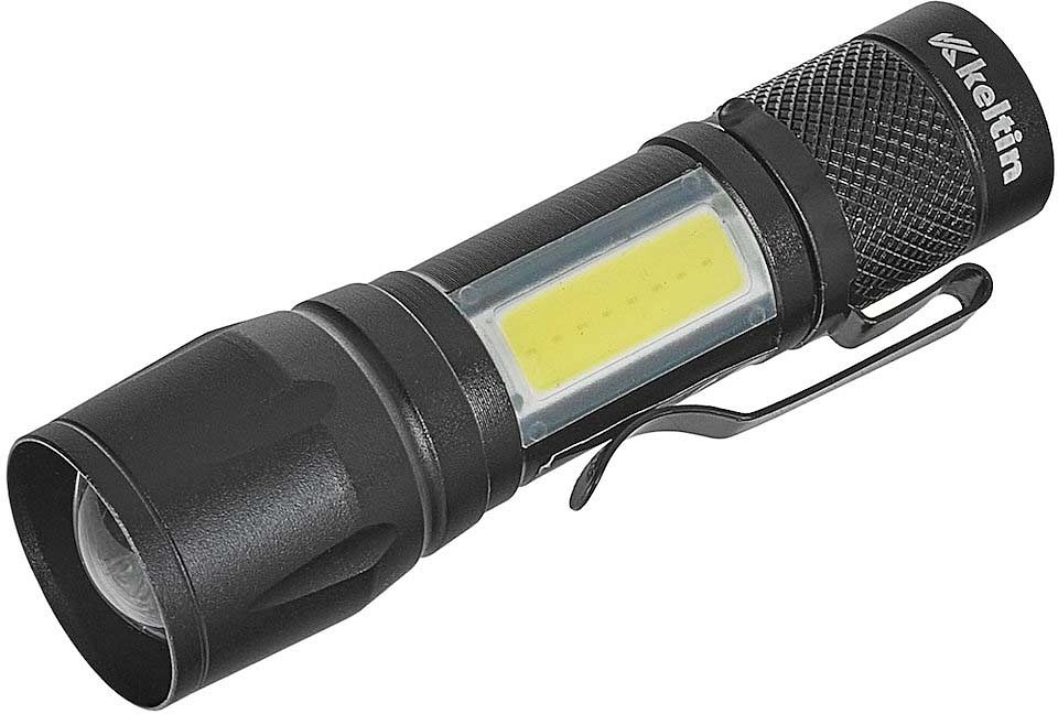 MINI LED TASKULAMP "TACTICAL" LAETAV 500LM IPX5. 10W KELTIN