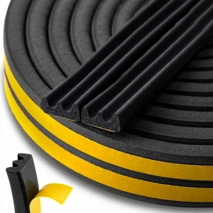 AKNA- JA UKSETIHEND EPDM E-PROFIIL 9X4MM MUST 150M KELTIN