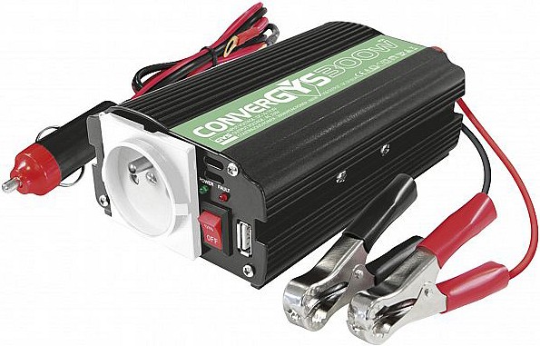 INVERTER 12V->230V 300 / 600W + USB GYS CONVERGYS