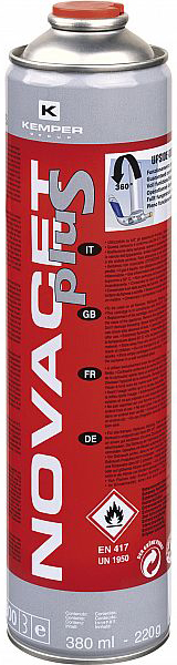 GAASIBALLOON 380ML (220G GAS) NOVACET PLUS 360°