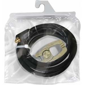 EARTH CLAMP WITH CABLE - 300A - 25MM² - 4M - CONNEC. 35 / 50MM²