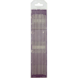 10 ELECTRODES - TUNGSTEN E3 Ø1.6 - PURPLE (AC / DC - ALUMINIUM / STEEL