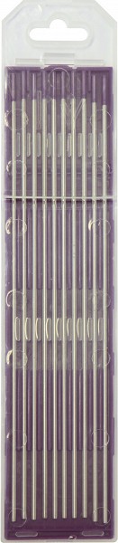 10 ELECTRODES - TUNGSTEN E3 Ø2.4 - PURPLE (AC / DC - ALUMINIUM / STEEL) GYS