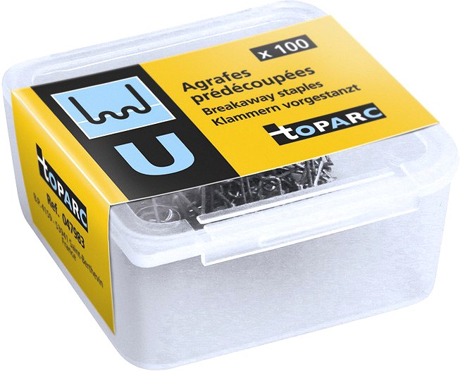 PLASTI PARANDUS KLAMBER 100 CRACK ALIGNMENT BREAKAWAY STAPLES (U) GYS