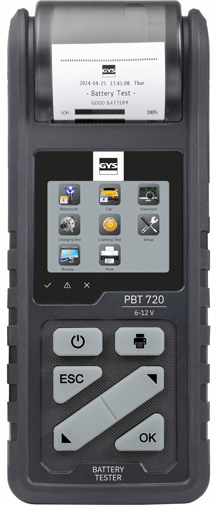 AKUTESTER START / STOP VÄLJAPRINDIGA PBT720 GYS