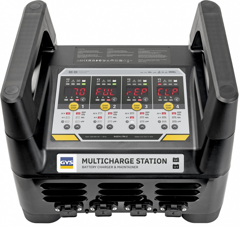AKULAADIJA MULTICHARGE STATION 4X10A  /  PB-LI GYS