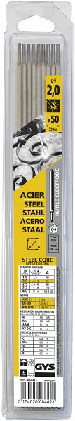 RUTIILELEKTROOD 50TK -TERAS - Ø2.0 (BLISTER) GYS