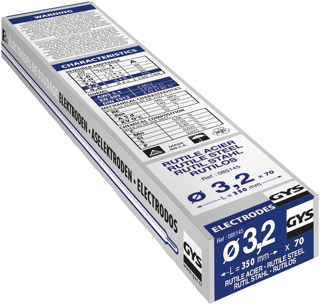 RUTIILELEKTROOD 70TK - TERAS- TÜÜP GY38 - Ø3.2 GYS