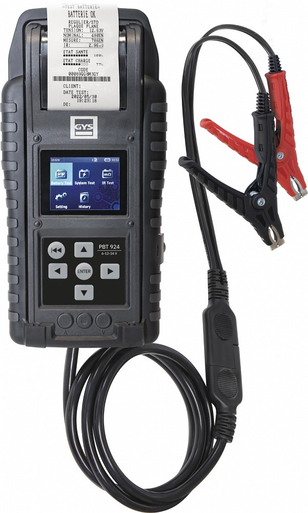 AKUTESTER START / STOP 6 / 12 / 24V VÄLJAPRINDIGA PBT924 GYS