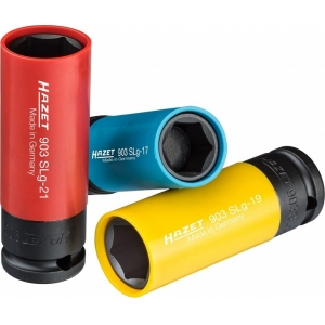 3-OS. ÕHUKESTE VALUVELJEPADRUNITE KOMPL. 1 / 2" 17.19.21MM HAZET