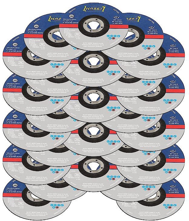 25-TK. UNIVERSAALLÕIKEKETAS 125X1MM KÕIK METALLID. PLEKK / TORUD / PROFIILID HAZET