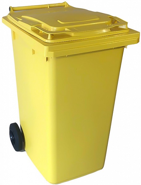 KAANEGA PRÜGIKONTEINER / PRÜGIKAST RATASTEL 240L PAKEND. KOLLANE 73.8X58X103CM JNK