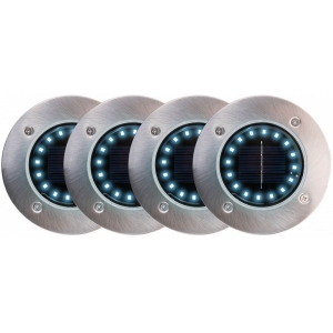 SOLAR AIAVALGUSTI 4TK LED KÜLM VALGUS 115X130X10MM IP65 KELTIN