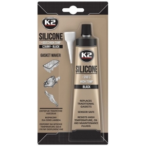 K2 SILICONE BLACK SILIKOONHERMEETIK MUST +350°C 85G / TUUB