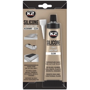 K2 SILICONE CLEAR SILIKOONHERMEETIK LÄBIPAISTEV +204°C 85G / TUUB