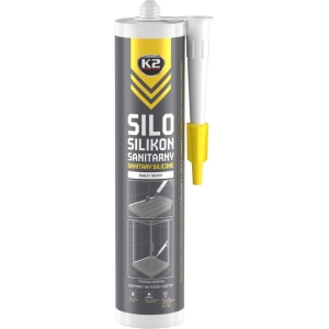 K2 SILO SANITARY SILICONE WHITE SANITAARSILIKOON VALGE 300ML / PADRUN