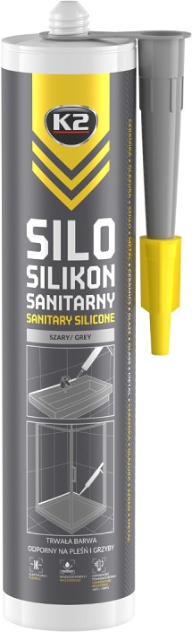 K2 SILO SANITARY SILICONE GREY SANITAARSILIKOON HALL 300ML / PADRUN