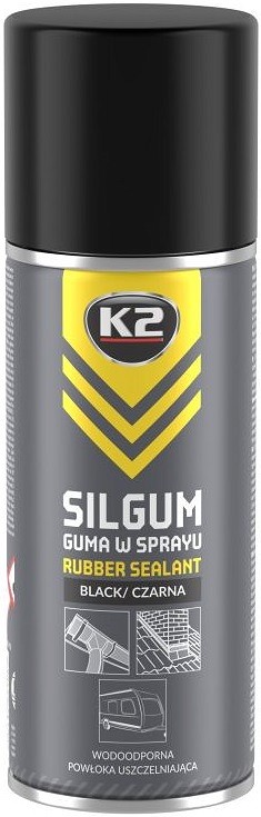 K2 SILGUM RUBBER SEALANT KUMMIPÕHINE HERMEETIK MUST 500ML / AE
