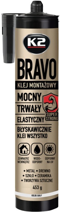 K2 BRAVO MOUNTING ADHESIVE MONTAAŽILIIM 453G / PADRUN
