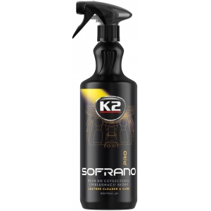 K2 SOFRANO PRO NAHKPINDADE PUHASTUS- JA HOOLDUSVAHEND 1L / PIHUSTI