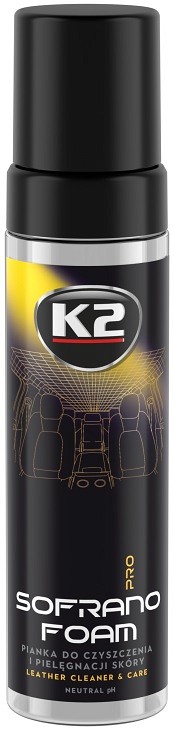 K2 SOFRANO FOAM PRO NAHKPINDADE PUHASTUS- JA HOOLDUSVAHT 200ML